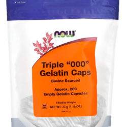 Cápsulas Vazias Now Foods Triplo "000" 200caps Cor Transparente