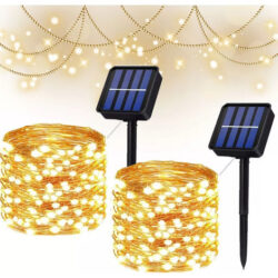 2-pisca De Solar Corda Luz 300led Para Decoração 30 Metros
