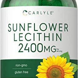 Lecitina De Girassol Carlyle 2400 Mg | 200 Cápsulas De Gel |