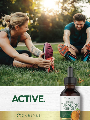 Gotas De Cúrcuma E Gengibre Carlyle 2 Fl Oz | Suplemento Com - Imagem 6