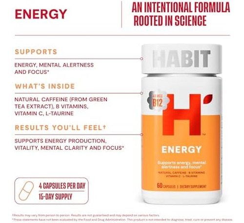 Suplemento Energético Habit (60 Cápsulas) - Novo Visual, Sup - Imagem 7