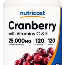 Extrato De Cranberry Nutricost (25.000 Mg) (120 Cápsulas) C