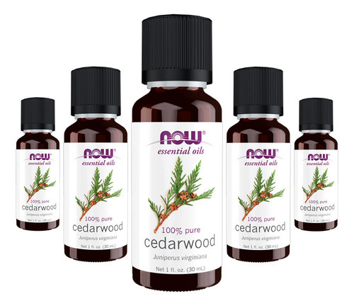 Óleo De Cedro 100% Puro Now Foods Cedarwood Oil 30ml 5un