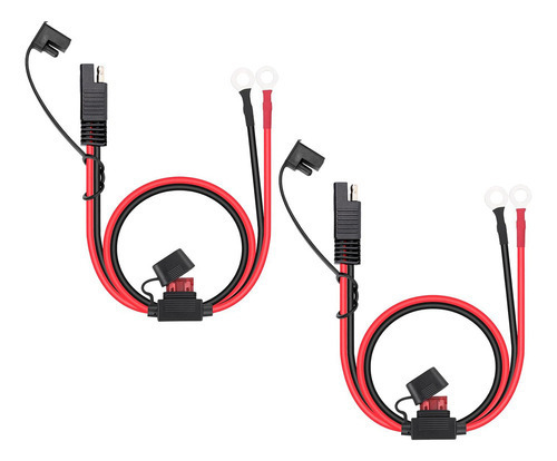 2 Peças 16awg Sae Acessório De Cabo Conector De Bateria