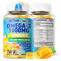 Gomas Veganas De Ômega-3 1000 Mg + Cúrcuma - Alternativa De