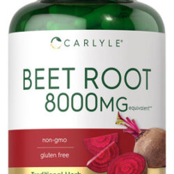 Suplemento: Cápsulas De Raiz De Beterraba Carlyle, 8000 Mg,