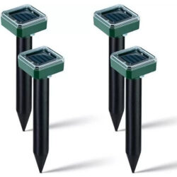 4 Peças De Repelente Solar Ultrassônico Anti-rato Cobra