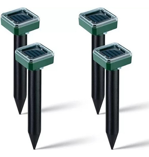 4 Peças De Repelente Solar Ultrassônico Anti-rato Cobra