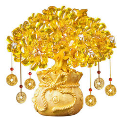 Árvore Do Dinheiro Cristal Fortuna E Boa Sorte Feng Shui