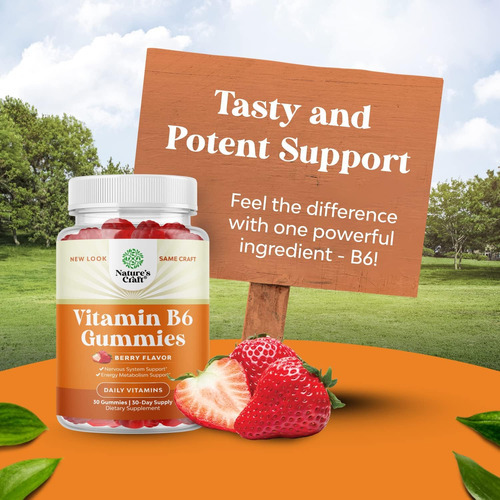 Gomas Potentes De Vitamina B6 Para Adultos - Vitamina B6 50 - Imagem 5
