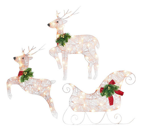Novo Decorações De Jardim Ao Ar Livre Com Arte Iluminada Elk