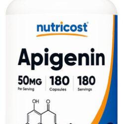 Nutricost Apigenina 50 Mg, 180 Cápsulas - Não Ogm, Sem Glúte