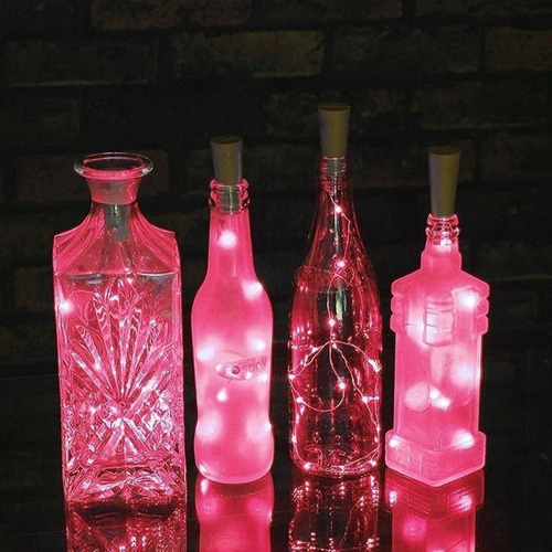 10pcs Garrafa De Vinho Cortiça Luz Decoração Natal Quente Br - Imagem 6