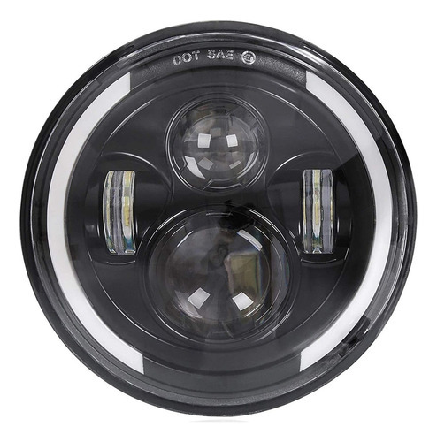 Farois De Led 7 Pol. Anjo Olho Troller Willys Harley