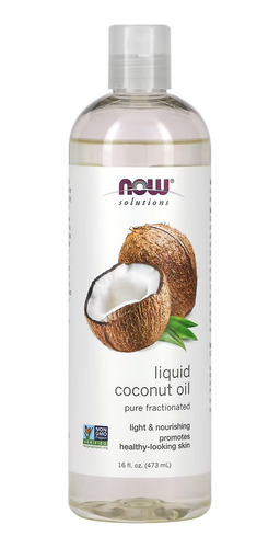 Óleo De Coco Líquido Now Foods Coconut 473ml Importado Eua