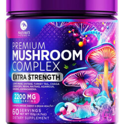 Mistura De Suplemento De Cogumelo Em Pó - Lions Mane, Chaga,