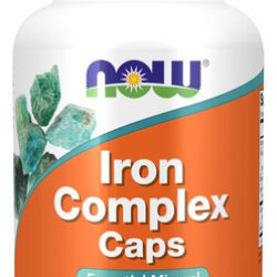 Now Foods Supplements, Cápsulas Complexas De Ferro, Não Cons