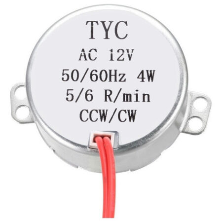 Motor Síncrono Ca 12v 5-6rpm 50-60hz Cw/ccw 4w - Imagem 2
