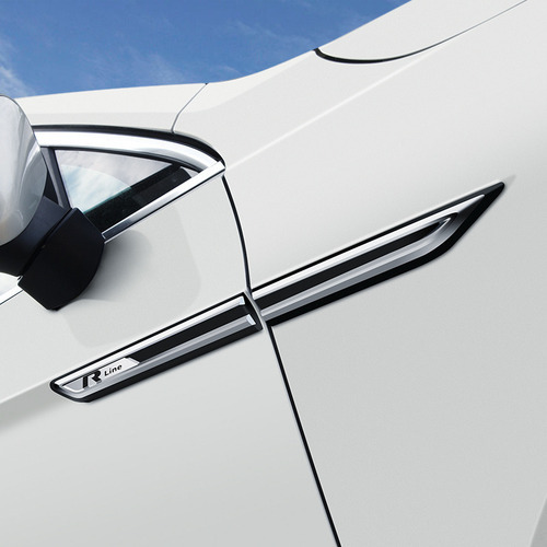 Para Passat B8 Chrome Car Side Fender Decoration Adesivo Car - Imagem 4