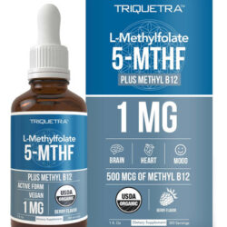 Folato De Metila Orgânico 1000 Mcg + Cofator De Metil B12 (