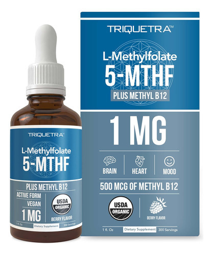 Folato De Metila Orgânico 1000 Mcg + Cofator De Metil B12 (