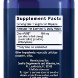 Life Extension Tart Cherry Com Cherrypure®, Antocianinas, Es