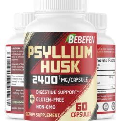 Cápsulas Bebefen Psyllium Husk 2400 Mg Com Pimenta Preta - F