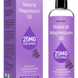 Spray De Óleo De Magnésio Natural Para Pés Tamanho 8 Onças (