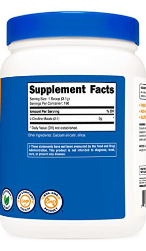 Suplemento Nutricost De Malato De L-citrulina (2:1) Em Pó 60 - Imagem 5
