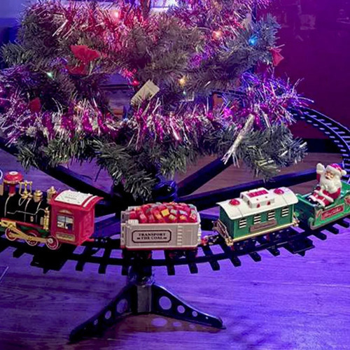 Com Som E Luz Vagão Elétrico De Árvore De Natal Suspenso F - Imagem 4