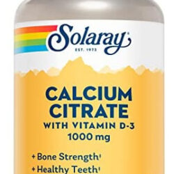 Solaray Citrato De Cálcio Com Vitamina D-mg | Para Ossos E D
