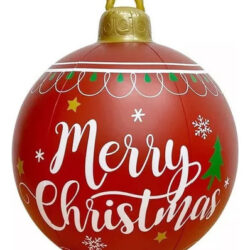 Bola Inflável Do Decoração Do Pvc Do Natal Gigante 80cm