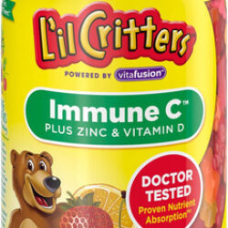 Vitamina C Critters 60mg 190 Gomitas Para Crianças
