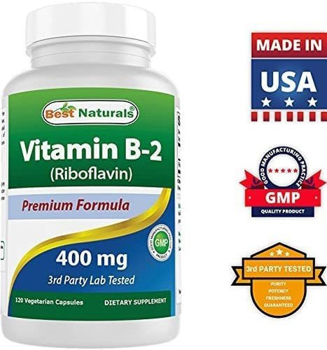 Vitamina B2 Best Naturals/ 400 Mg/120 Cápsulas - Imagem 4