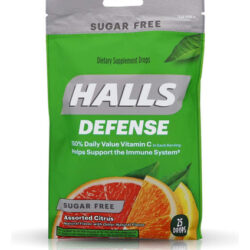 Halls Defense Vitamina C Gotas De Frutas Cítricas Variadas S