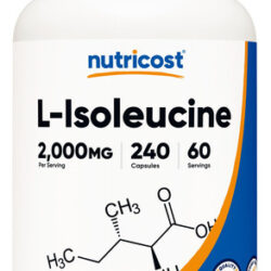 Suplemento Nutricost L-isoleucina 2000 Mg 240 Cápsulas