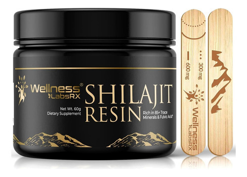 Shilajit Pure Himalayan Organic Shilajit Resin - Suplemento