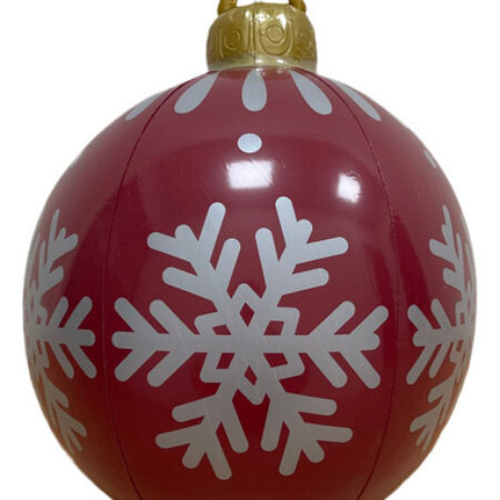 Bola De Natal Decorada Inflável Ao Ar Livre De 60 Cm - Imagem 15