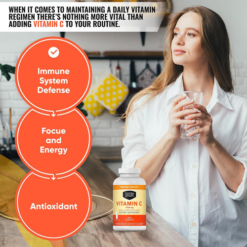 Berkley Jensen 1000 Mg Suplemento De Vitamina C (400 Comprim - Imagem 3