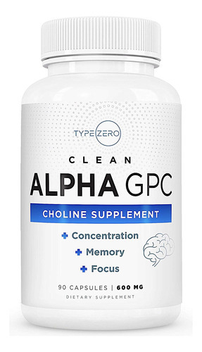 Suplemento De Colina Type Zero Ultra Clean Alpha Gpc (600mg