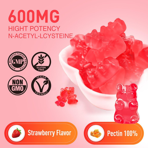 Gomas Duwhot Nac 600 Mg, Suplemento De N Acetil Cisteína Nac - Imagem 7