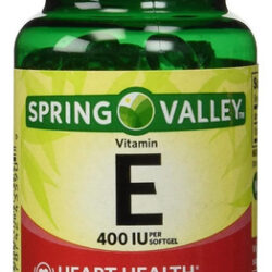 Spring Valley - Vitamina E 400 Ui, Solúvel Em Água, 100 Cáps