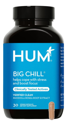 Suplemento Hum Big Chill Com 500 Mg De Rhodiola Rosea 30 Cáp