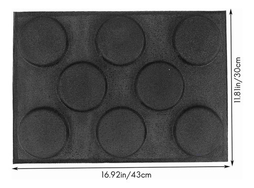 Pão De Hambúrguer De Silicone Forma Moldes E Assadeiras Cabe - Imagem 6