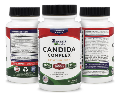 Zenesis Labs Candida Complex Cleanse Detox Suplemento De Áci - Imagem 5