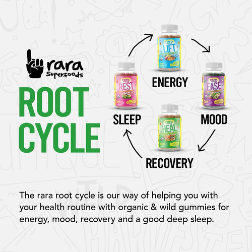 Rara Superfoods Rest Usda Organic Gummies Suplemento Natural - Imagem 7