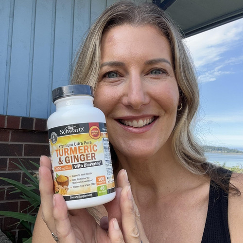 Suplemento De Cúrcuma E Gengibre Com Bioperine - 2.000 Mg De - Imagem 6