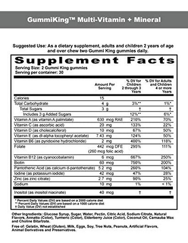 Gummi King Multi Vitamina + Mineral Gummi (suplemento Dieté - Imagem 2