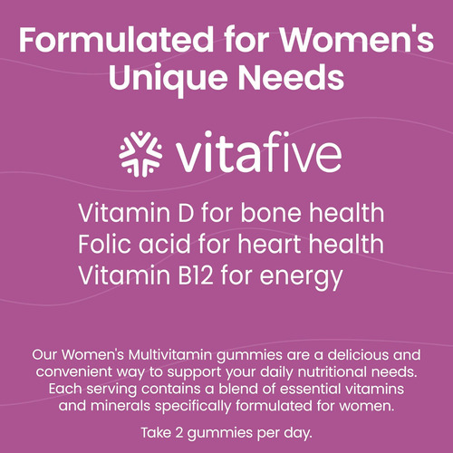 Gomas Multivitamínicas Femininas Vitafive, Melhor Multivitam - Imagem 2