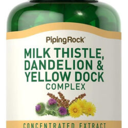 Piping Rock Milk Thistle, Dandelion & Yellow Dock | 180 Cáps